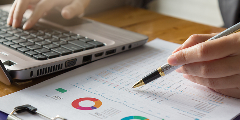 Business and finance concept of office working, Businesswoman working in office