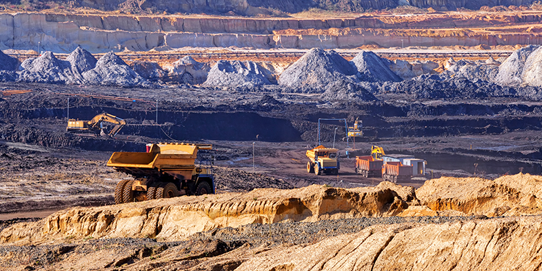 Open mining pit