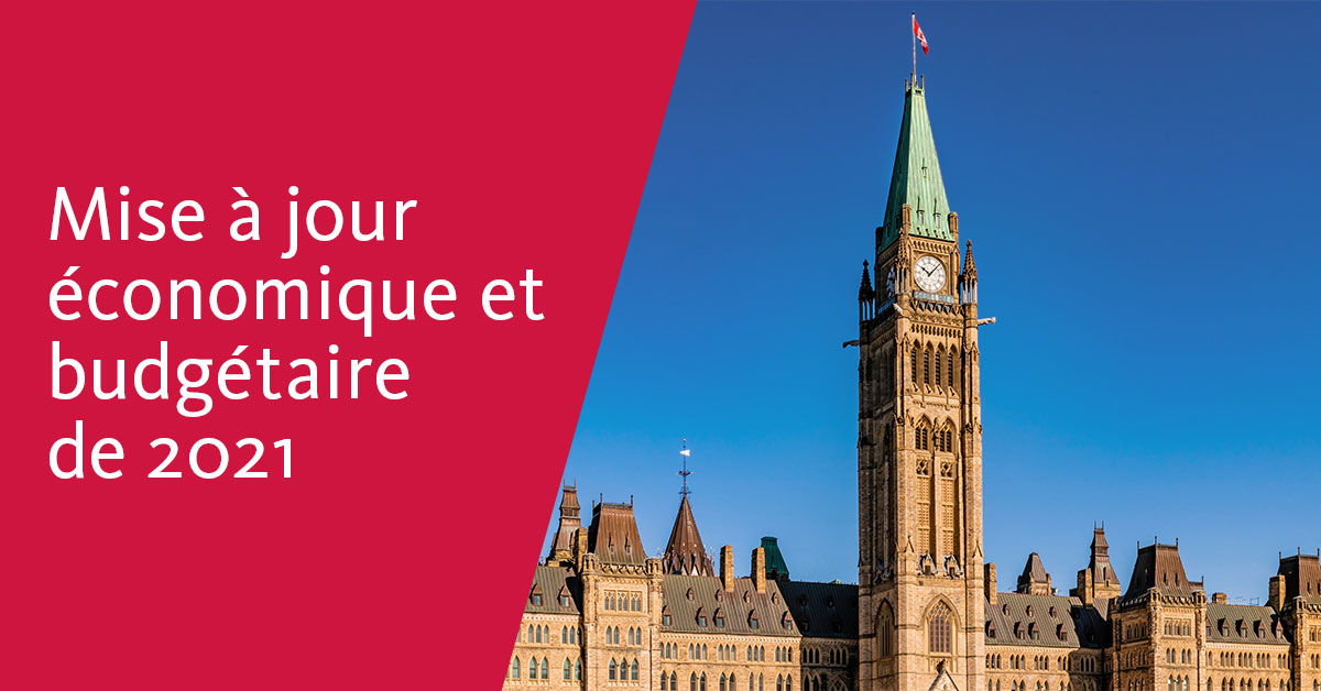 Mise à jour économique et budgétaire de 2021