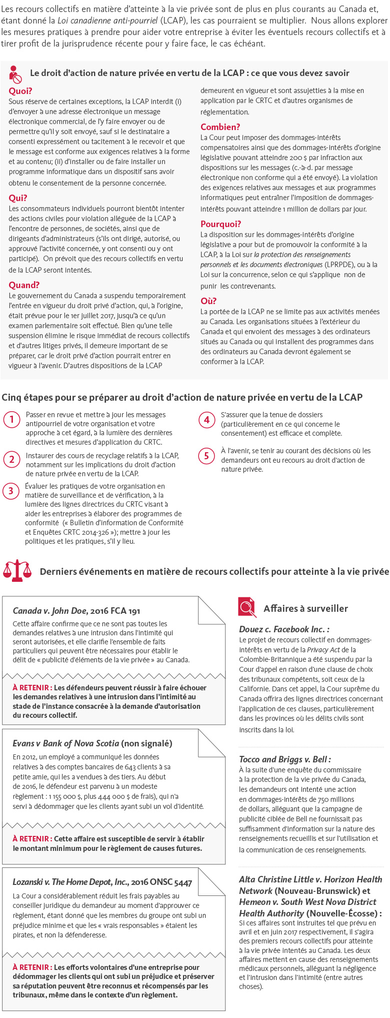 Up & coming issues in privacy class actions